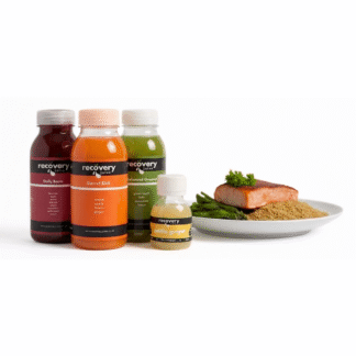 Juice til dinner half day cleanse with cold-pressed juices, ginger shot and evening meal