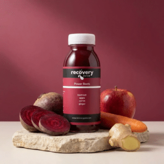 Power Beets cold-pressed beetroot juice with apple, carrot and fresh ginger