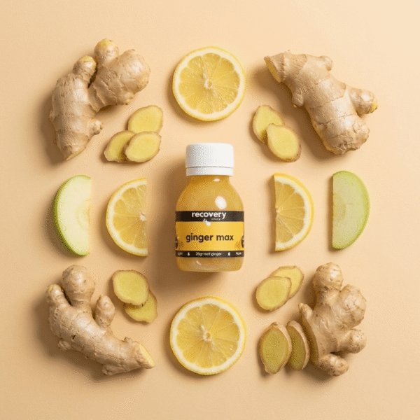 Ginger Max, a 60ml cold-pressed shot with 30g of raw ginger