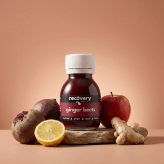 Ginger Beets cold-pressed beetroot juice with apple, lemon and fresh ginger