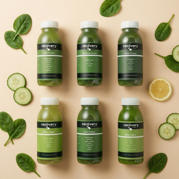 1 day green juice cleanse, low-sugar cold-pressed green juices