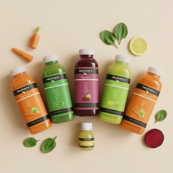 Signature juice cleanse, cold-pressed and frozen fresh