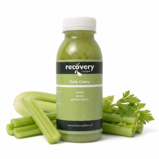 Daily celery juice cold-pressed by Recovery Juice UK in 250ml bottle