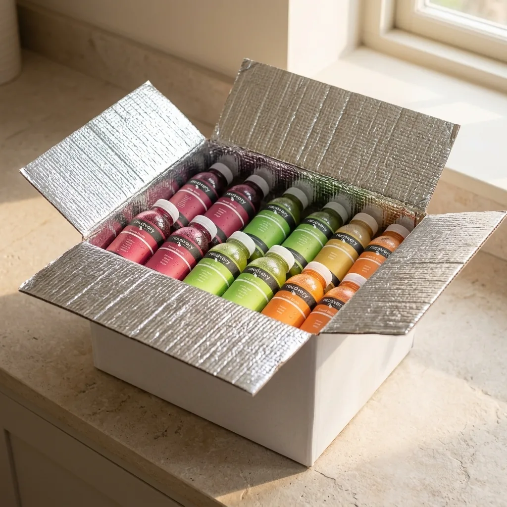Cold-pressed juice bundles delivered frozen