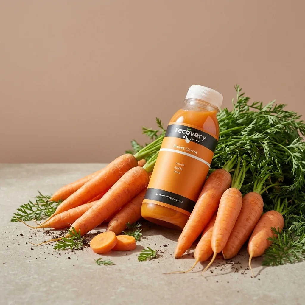 Sweet Carrot cold-pressed carrot juice with fresh carrots